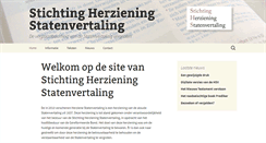 Desktop Screenshot of herzienestatenvertaling.nl